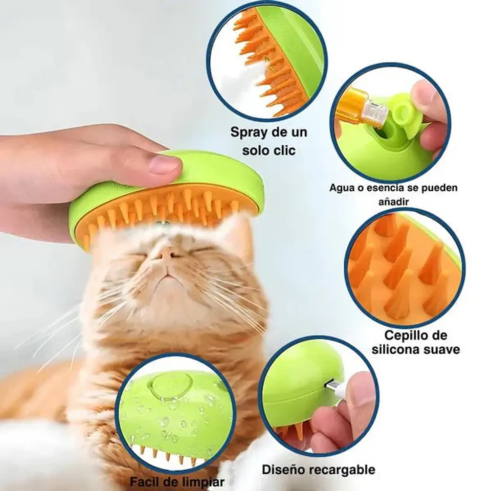 Cepillo Vapor mascotas 2