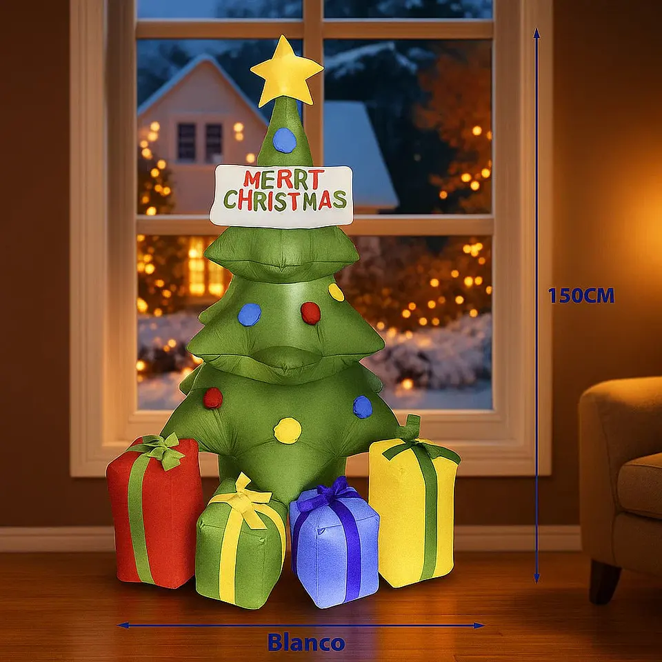 Arbol navideño inflable 1