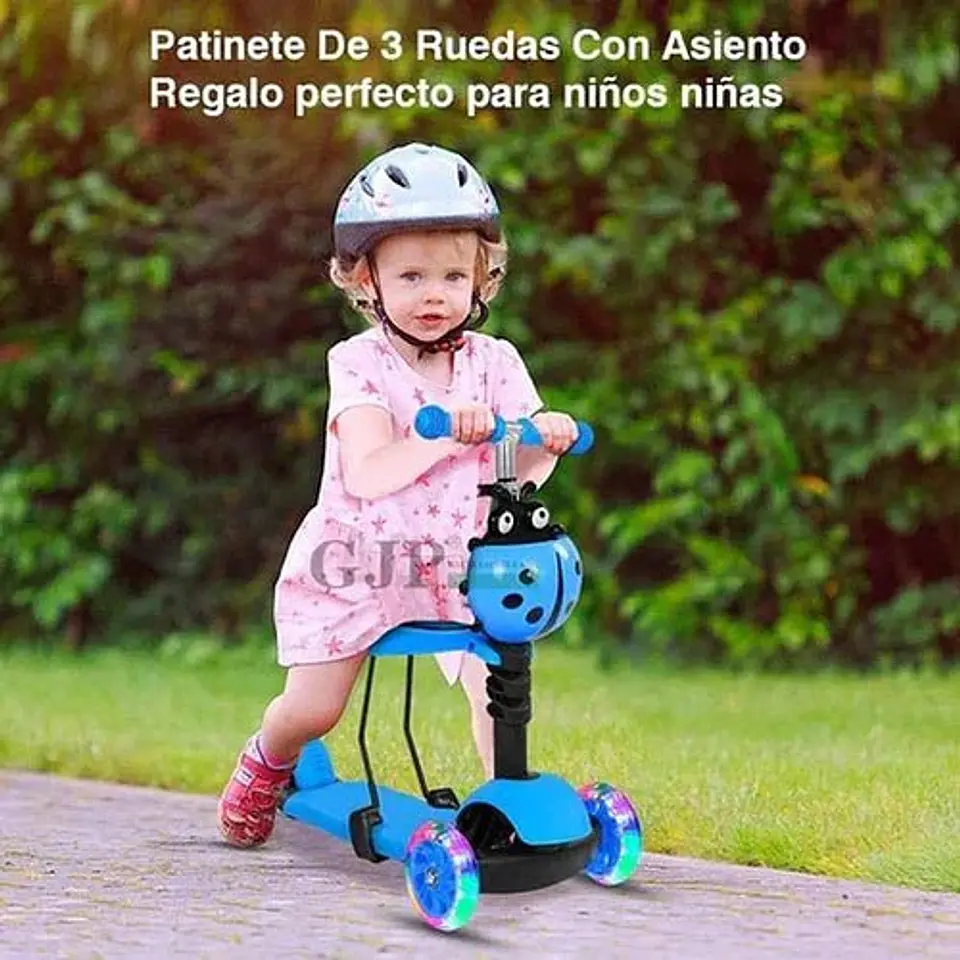 Scooter Monopatín 3 En 1 Ajustable Chinita 1