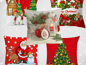 Funda Cojin Navideña