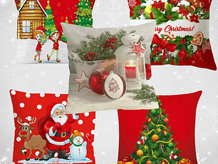 Funda Cojin Navideña