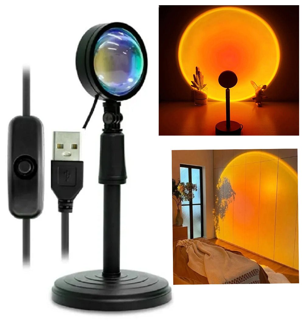 Lámpara Puesta De Sol Velador Atardecer 1