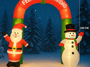 Arco navideño inflable