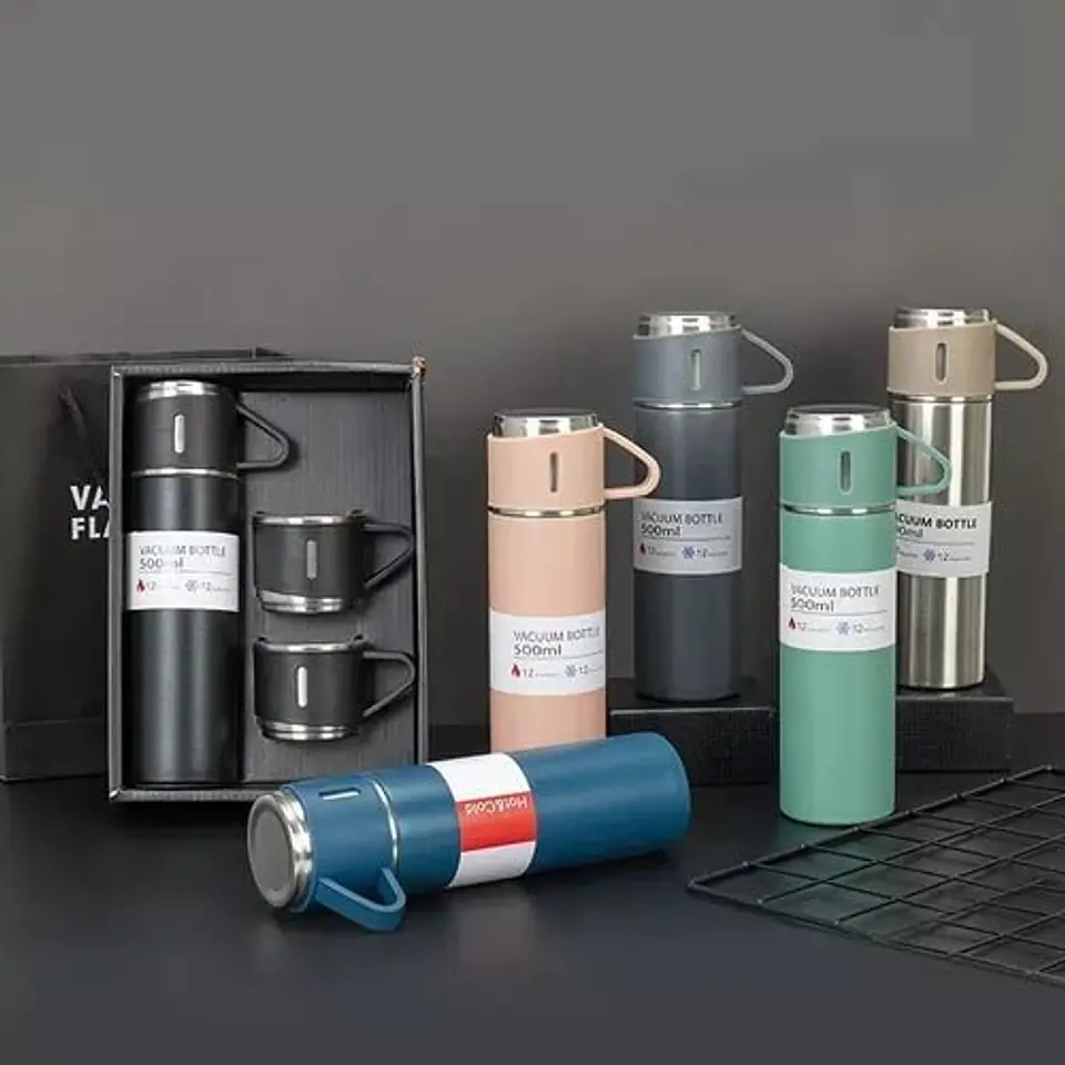 Juego de termo + vasitos 2