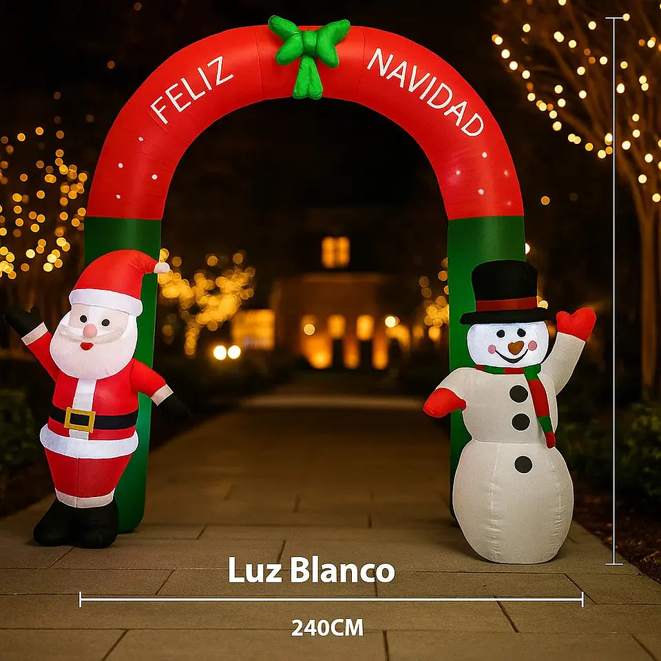 Arco navideño inflable 2