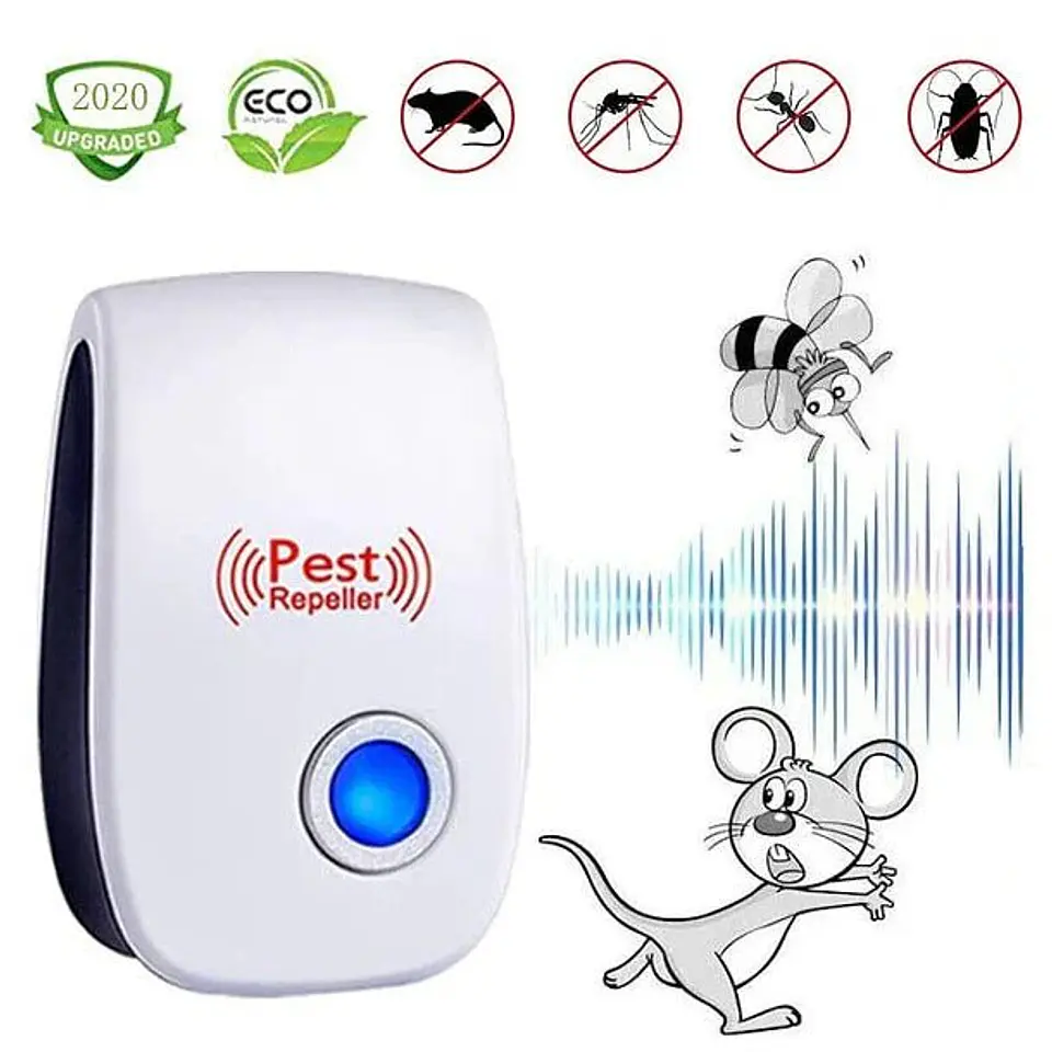 Repelente Ultrasónico para Mosquitos, Ratones, Cucarachas y Arañas 1