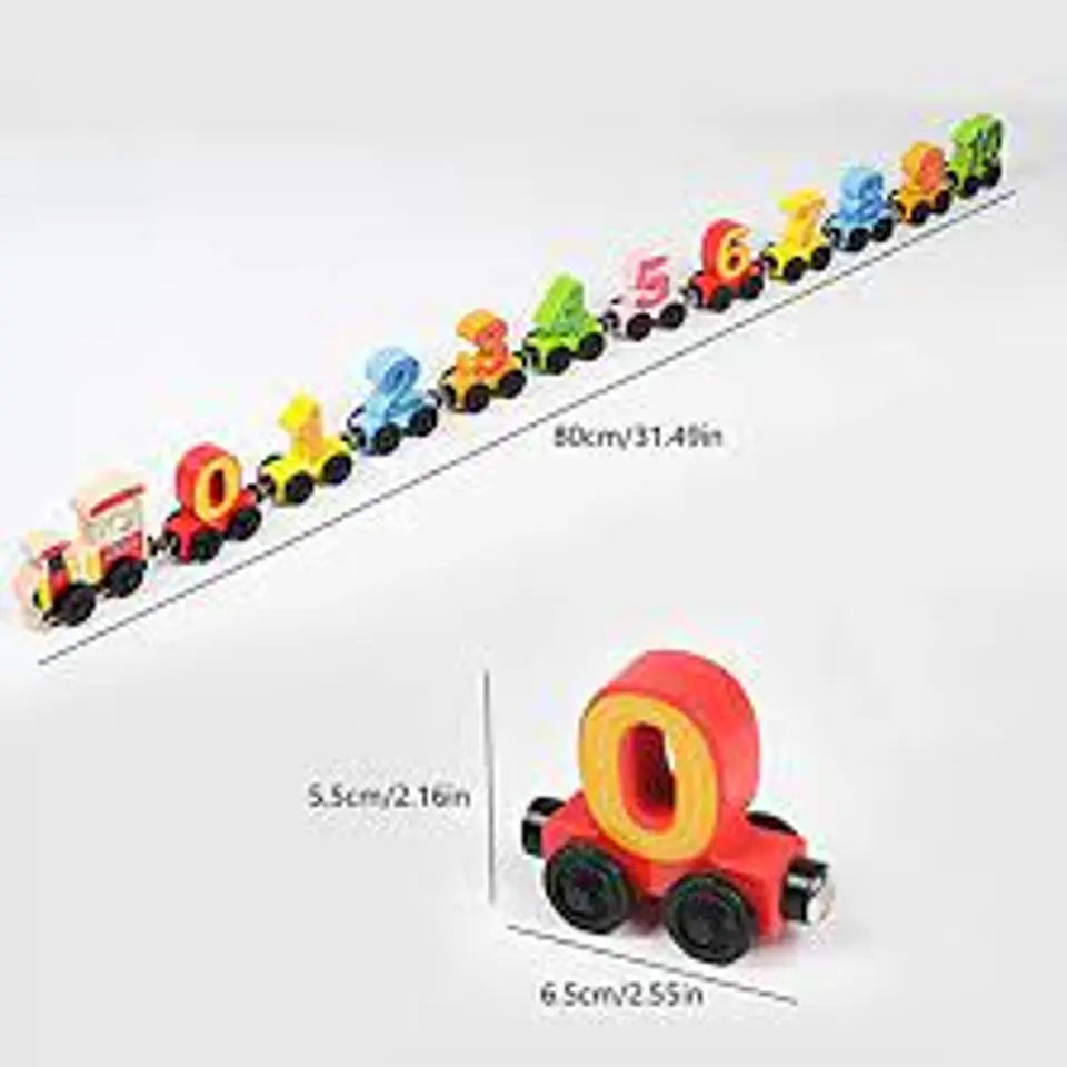 Tren de madera magnético Montessori 4