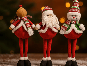 Muñeco navideño de pata extendibles