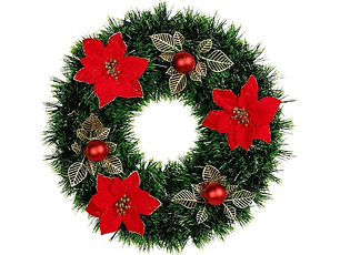 Corona navideña de 40cm