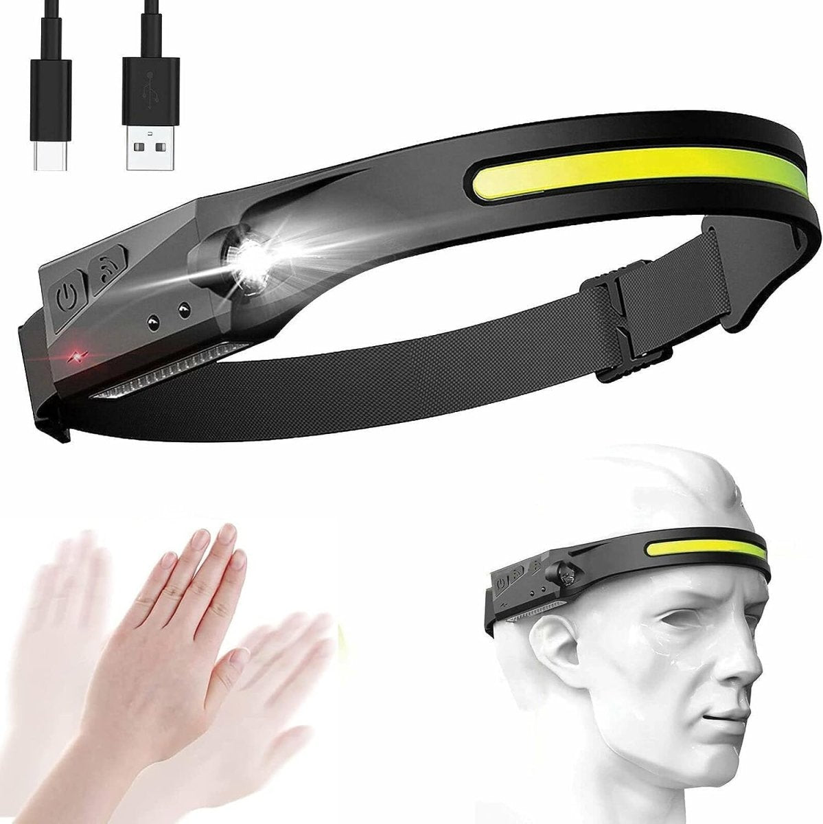 Linterna de Cabeza Recargable 2