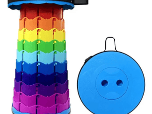 Taburete Plegable Portátil de Plástico Retráctil