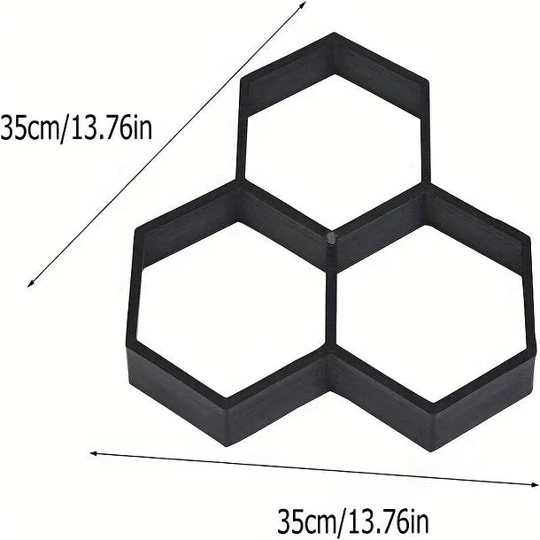 Molde para cemento hexagonal 3