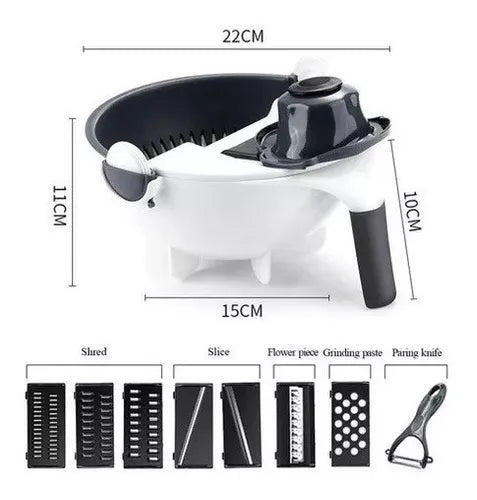 Mandolina Cortadora Verduras 9 En 1 Cocina 2