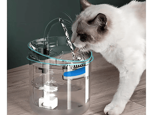 TLPB Fuente para gato bebedero para mascotas color trasparente