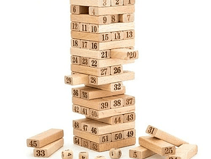 JENGA Juguete de Madera Juego De Mesa