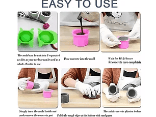 Moldes De Silicona Macetas Moldes de Yeso