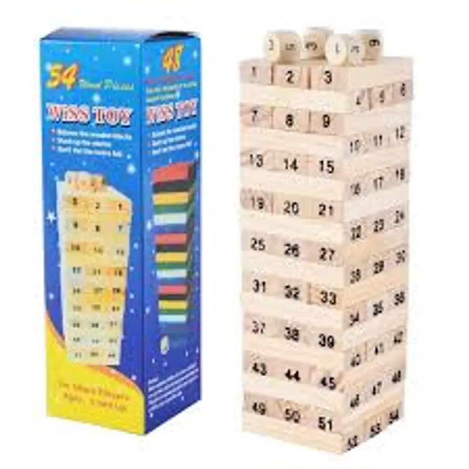Jenga Juguete de Madera Juego De Mesa 3
