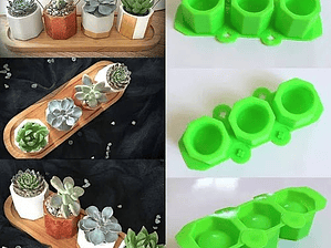Moldes De Silicona Macetas
