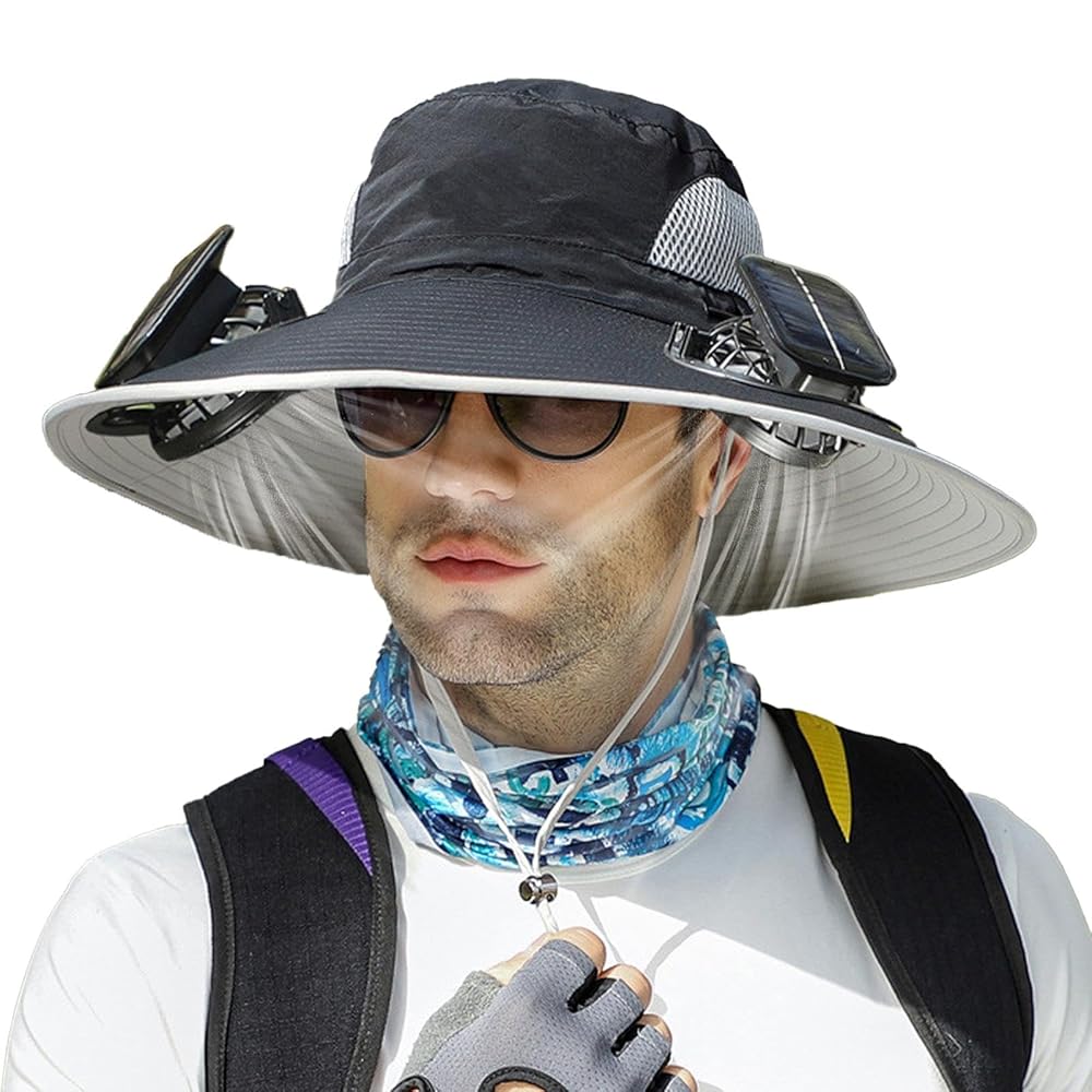 Gorra con ventilador solar 2