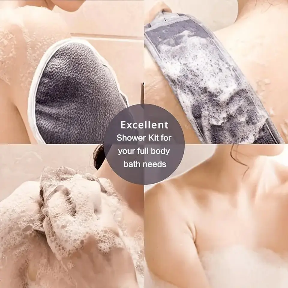 Kit exfoliante de baño 4