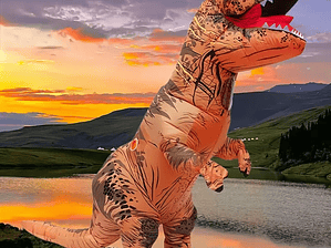 Disfraz dinosaurio inflable