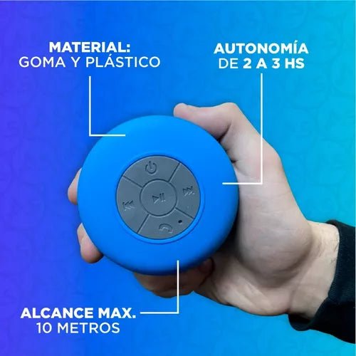 Parlante de ducha recargable en silicona 3