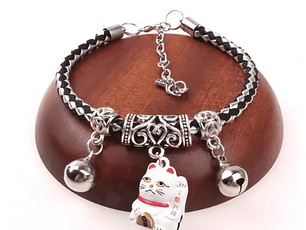 Collar para gatos de gato de la suerte