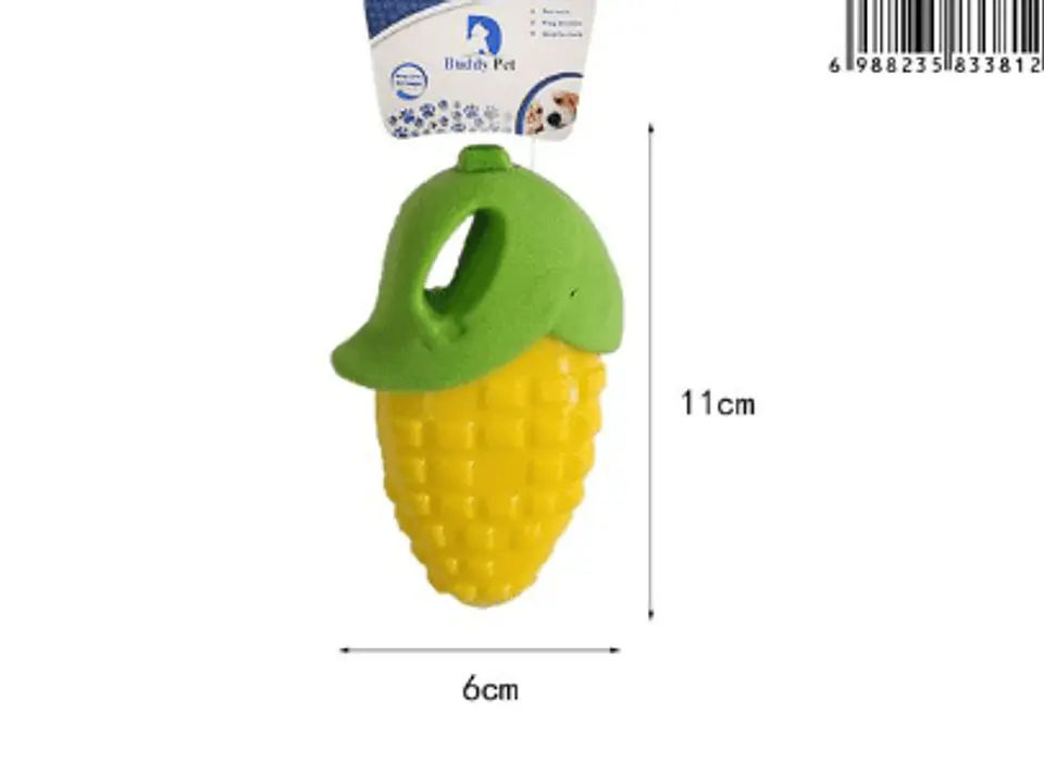 Juguete mascotas chillón con sonido elote choclo maíz 2