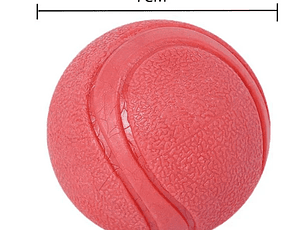 Pelota juguete redondo rojo kong ball genérico