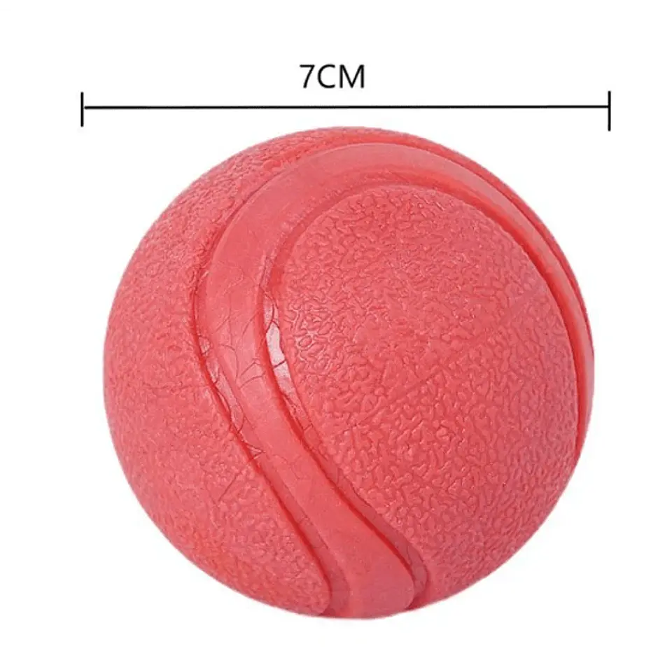 Pelota juguete redondo rojo kong ball genérico 1