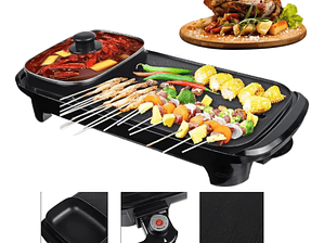 Mini parrilla electrica con olla