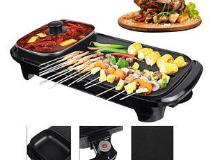 Mini parrilla electrica con olla