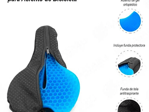Cojín De Silicona para asiento de bicicleta