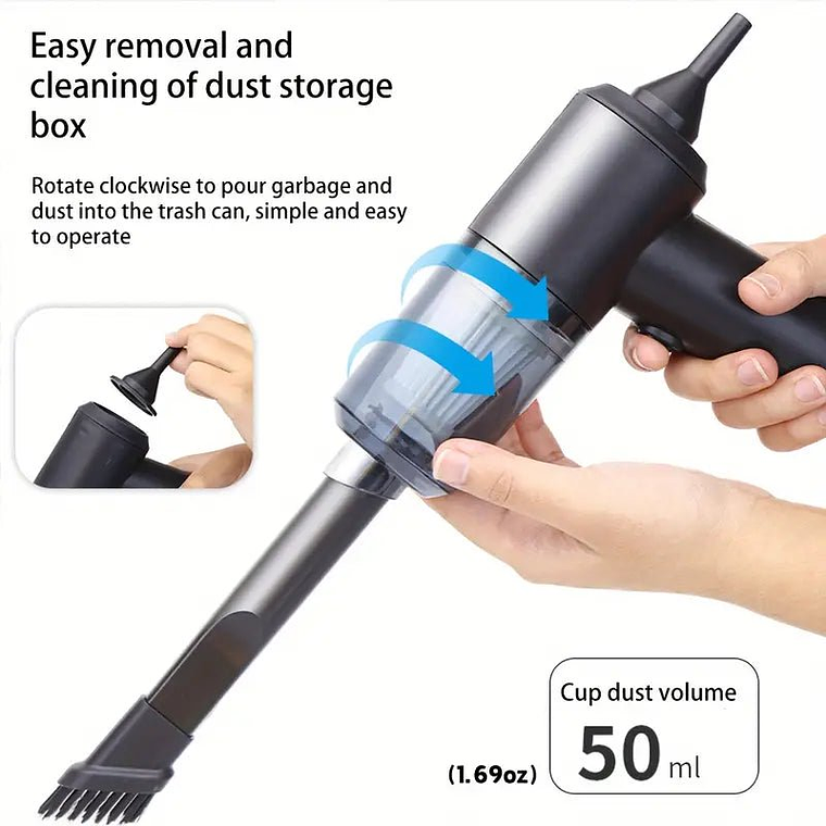 Mini Aspiradora Portátil Inalámbrica de Mano 2