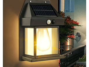 Foco solar farol de pared