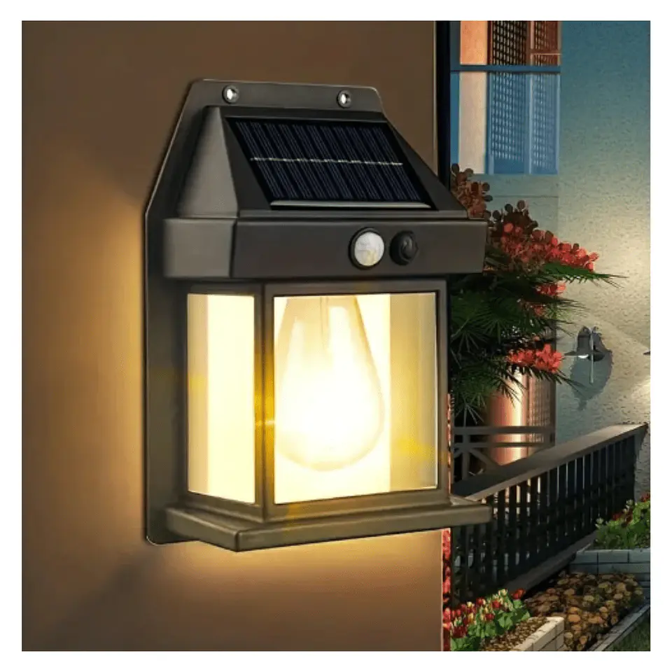Foco solar farol de pared 1
