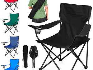 Silla De Playa Camping Picnic Pesca Plegable Con Portavaso