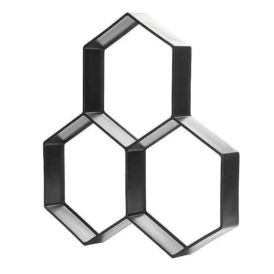 Molde de cemento hexagonal 1