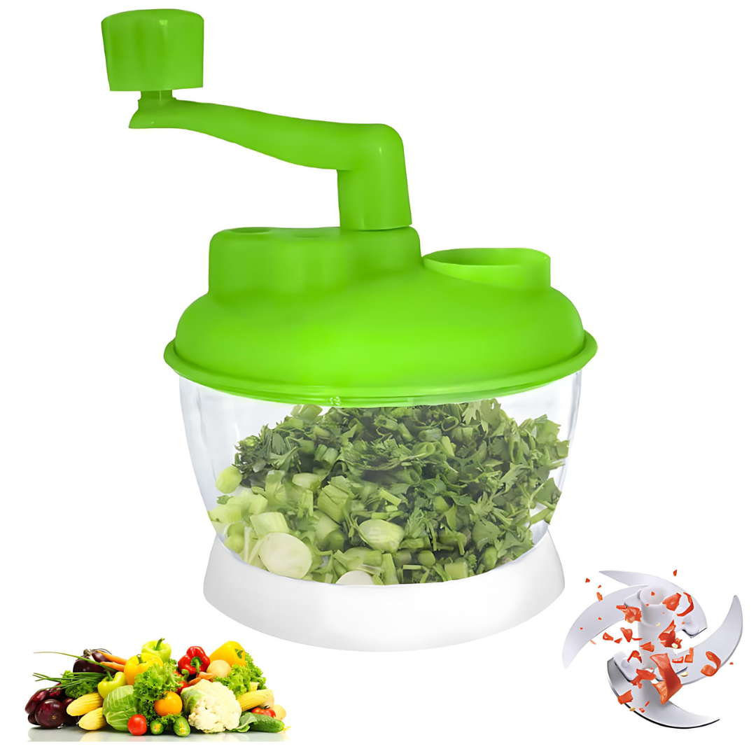 Picador De Verduras Manual Verde 19cm 1