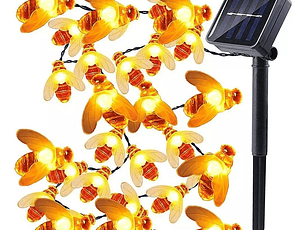 Guirnalda solar diseño abeja 5metros