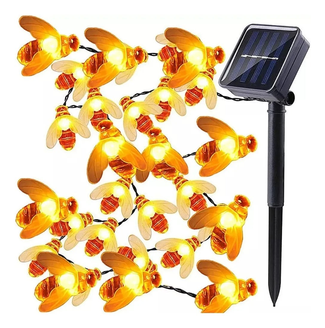 Guirnalda solar diseño abeja 10metros 1