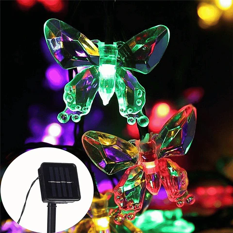 Luz solar guirnalda Mariposa