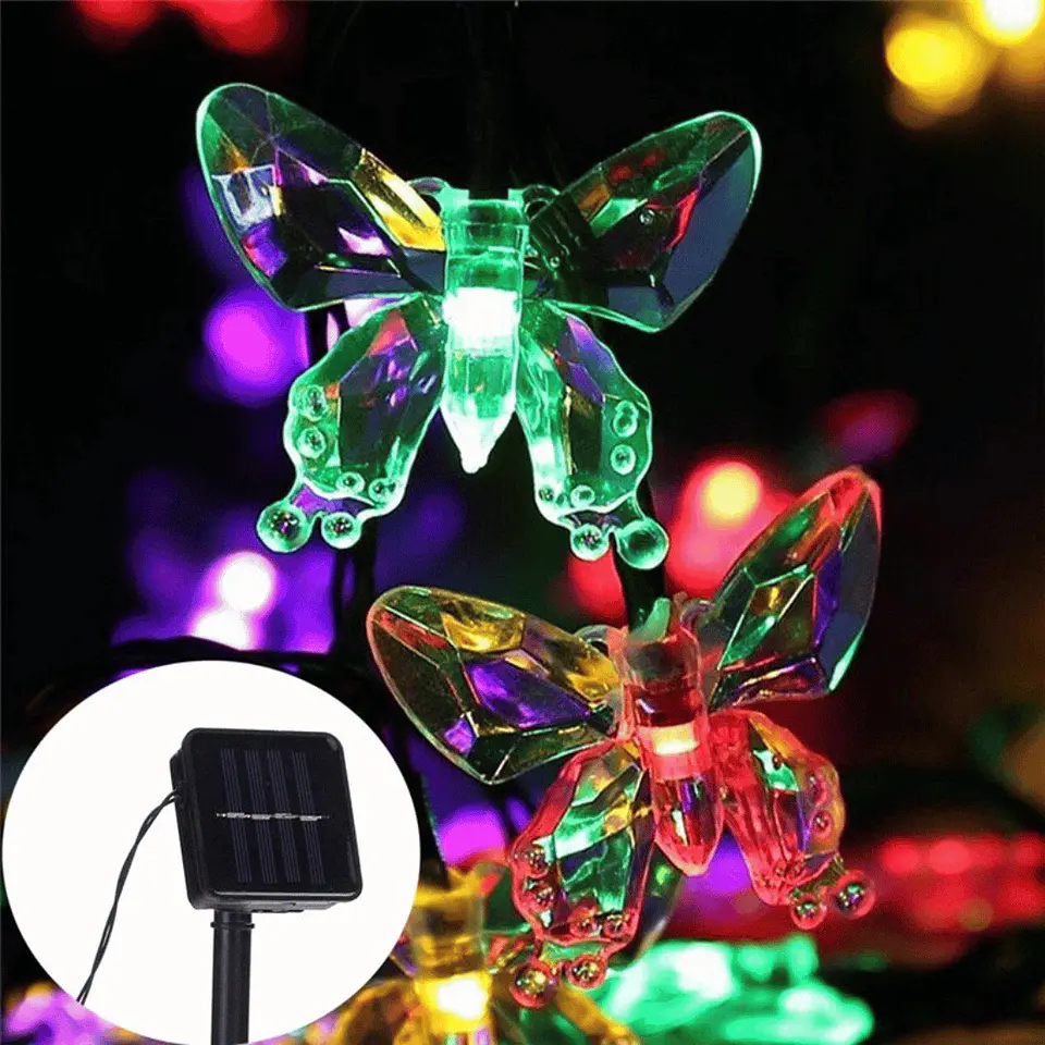 Luz solar guirnalda Mariposa 1