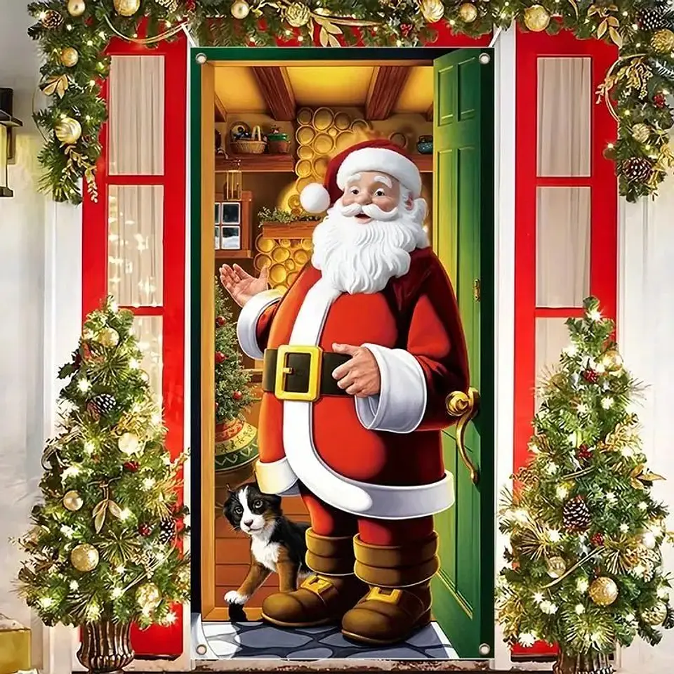 Fundas Navideñas para puertas 1