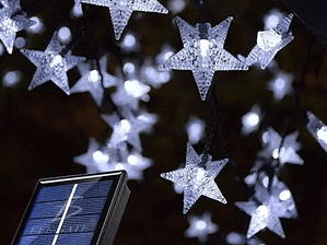 Luz solar guirnalda estrella