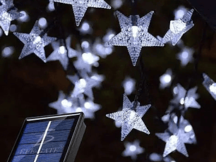 Luz solar guirnalda estrella