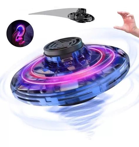 Fly fidget spinner volador mini dron con luces 2