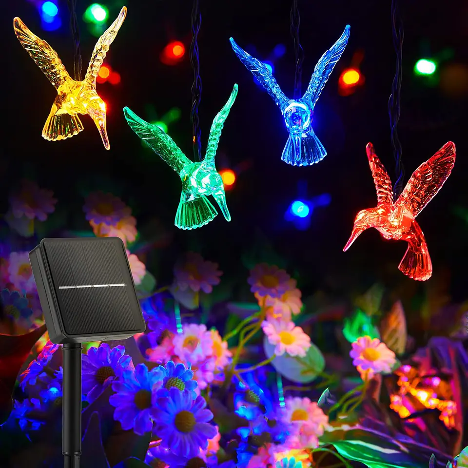 Luz solar guirnalda colibri 2