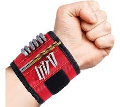 Pulsera Muñequera Magnética Sujeta Herramientas Tornillos 2
