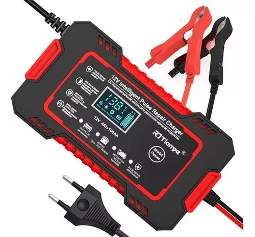 Cargador De Batería Arrancador 12v 6a Lcd Inteligente 1